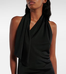 Khaite Roza draped jersey gown