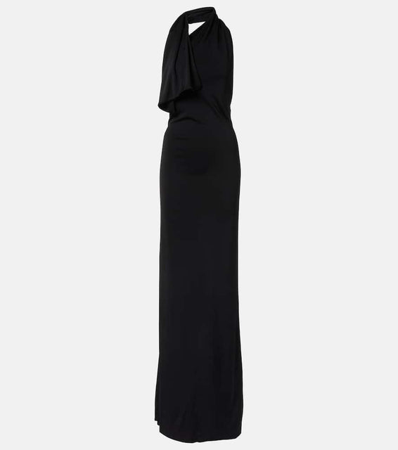 Khaite Roza draped jersey gown