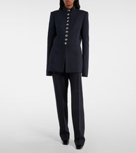 Khaite Samuel chalk stripe wool-blend jacket
