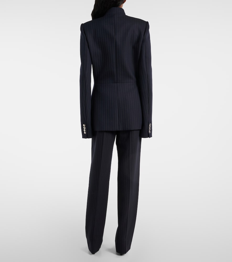 Khaite Samuel chalk stripe wool-blend jacket