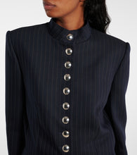 Khaite Samuel chalk stripe wool-blend jacket