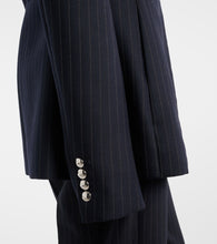 Khaite Samuel chalk stripe wool-blend jacket