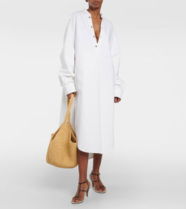 Khaite Seffi cotton shirt dress