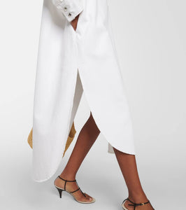 Khaite Seffi cotton shirt dress
