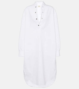 Khaite Seffi cotton shirt dress