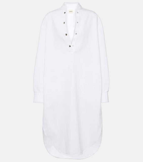 Khaite Seffi cotton shirt dress