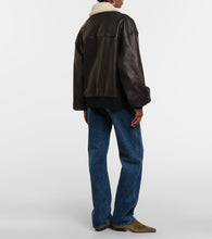 Khaite Shellar shearling-trimmed leather jacket