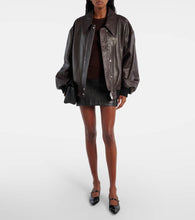 Khaite Shelman leather blouson