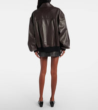 Khaite Shelman leather blouson