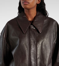 Khaite Shelman leather blouson
