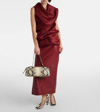 Khaite Simona snake-effect leather shoulder bag