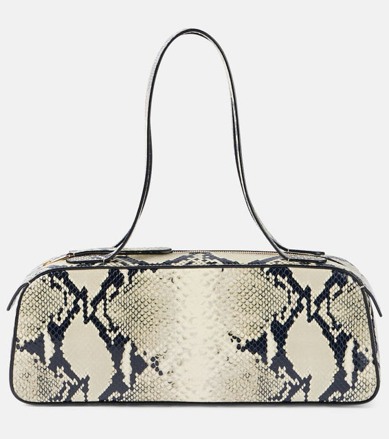 Khaite Simona snake-effect leather shoulder bag. Shop Khaite Shoulder Bags for women now.