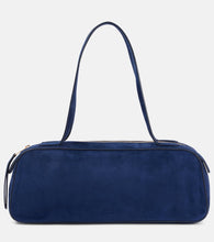 Khaite Simona suede shoulder bag. Shop Khaite Shoulder Bags for women now.