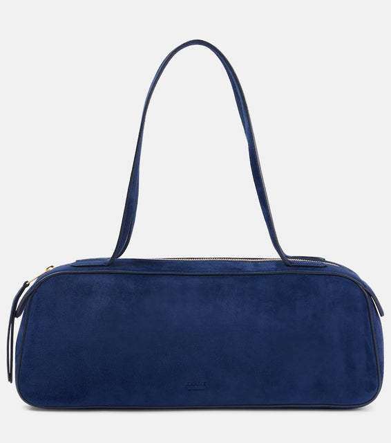 Khaite Simona suede shoulder bag. Shop Khaite Shoulder Bags for women now.
