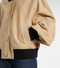 Khaite Spence suede bomber jacket