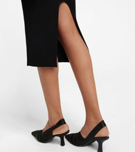 Khaite Strapless ribbed midi dress