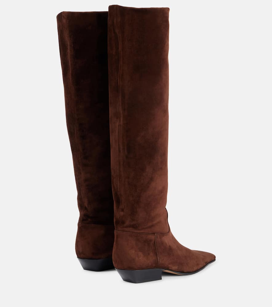 Khaite Suede knee-high boots