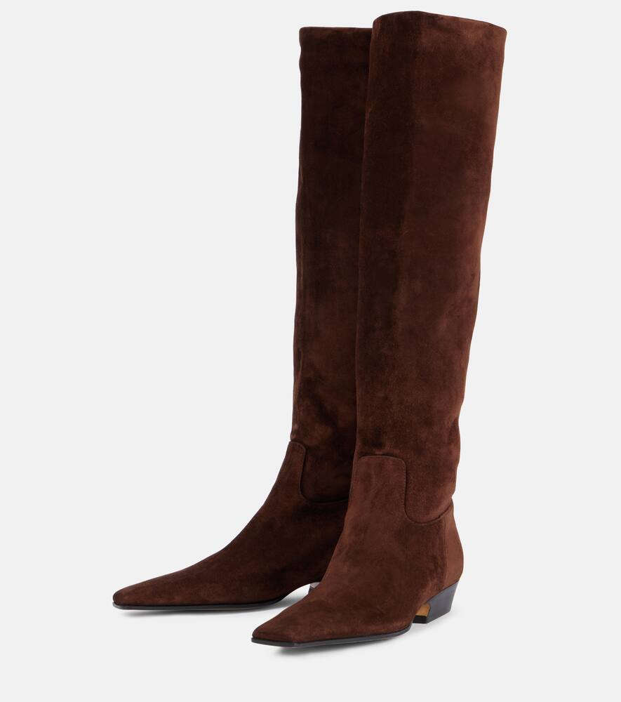 Khaite Suede knee-high boots