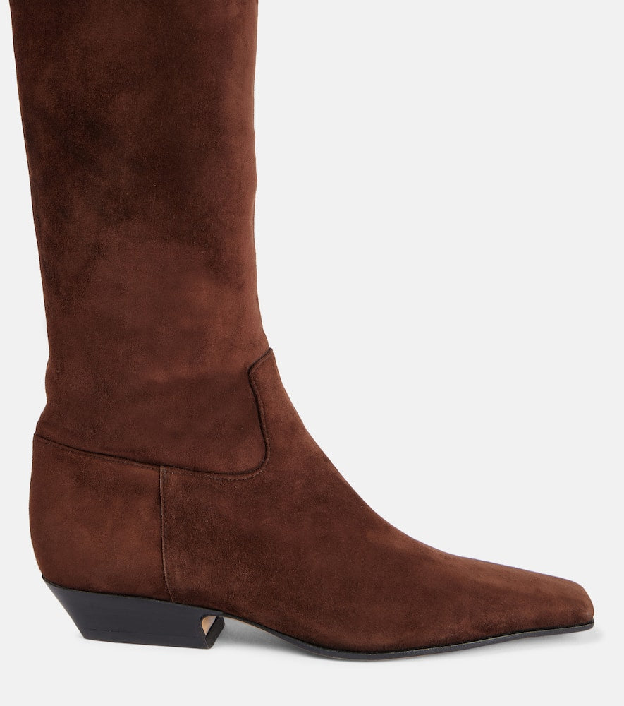 Khaite Suede knee-high boots