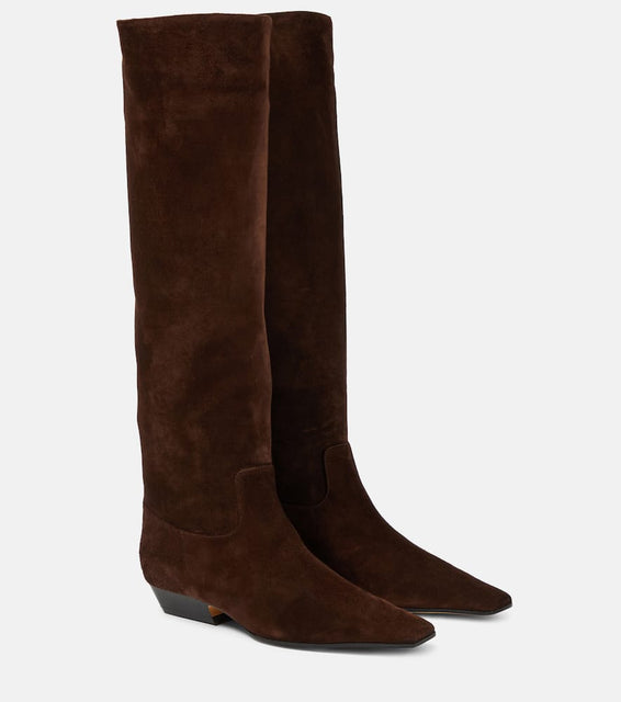 Khaite Suede knee-high boots