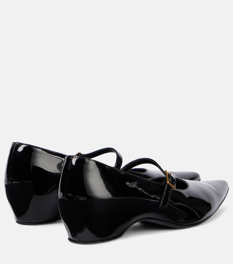 Khaite Sybil patent leather Mary Jane flats