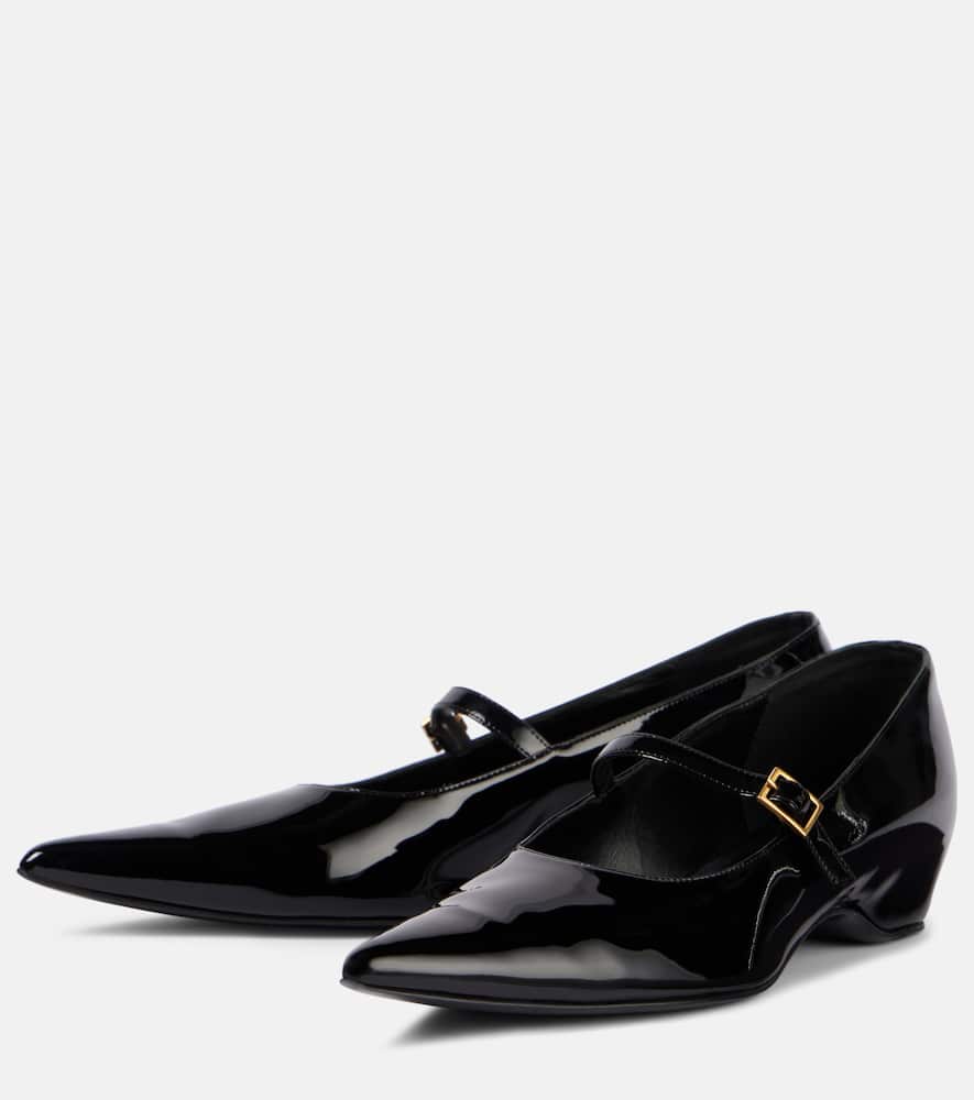 Khaite Sybil patent leather Mary Jane flats