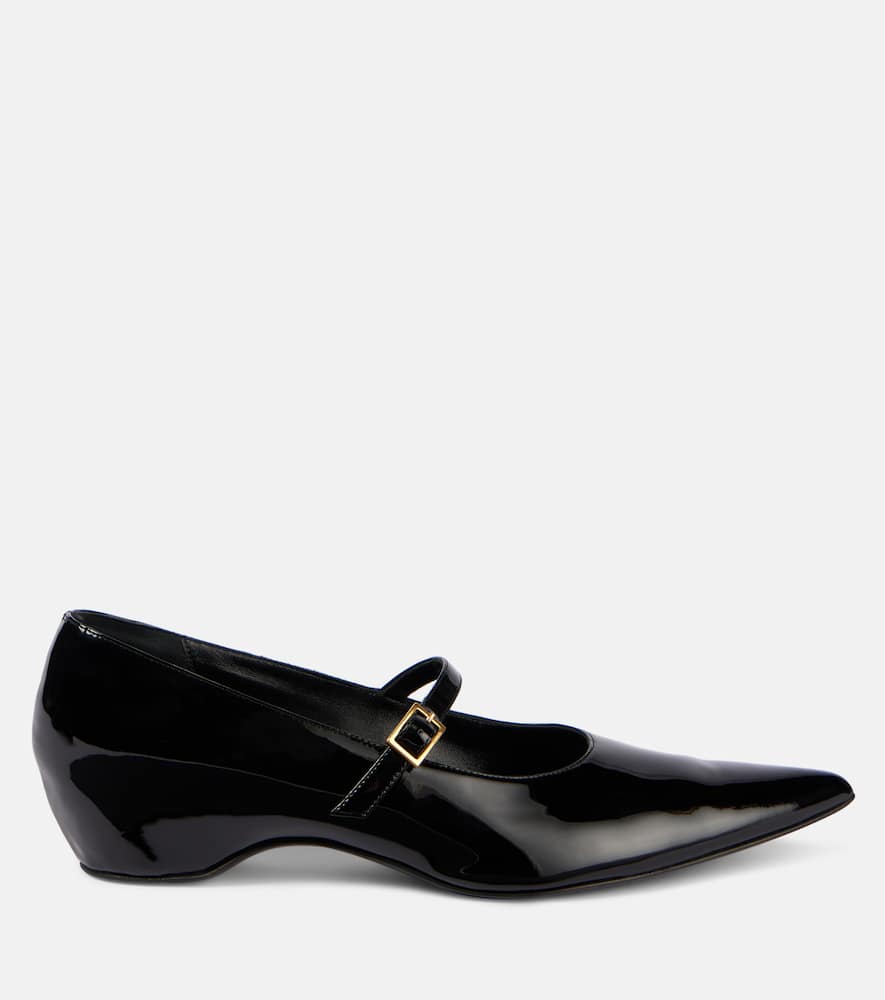 Khaite Sybil patent leather Mary Jane flats