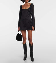 Khaite Tate satin minidress