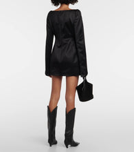Khaite Tate satin minidress
