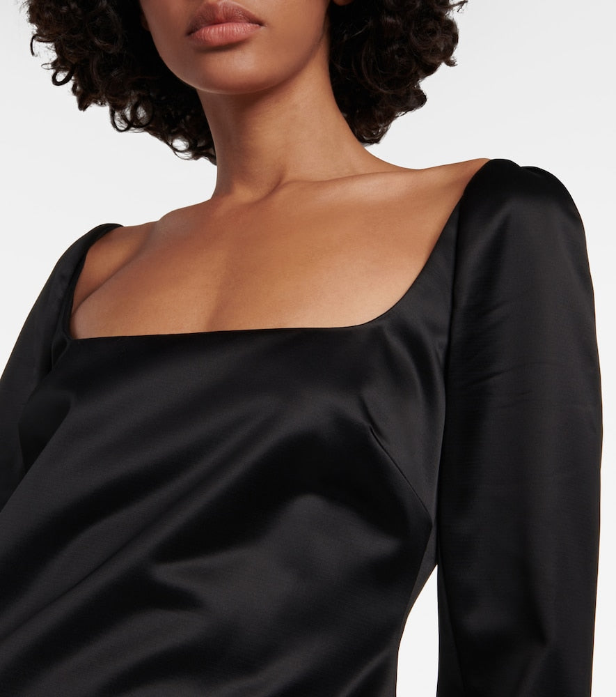 Khaite Tate satin minidress