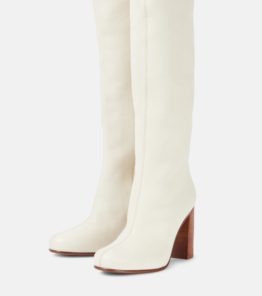 Khaite Willow leather knee-high boots