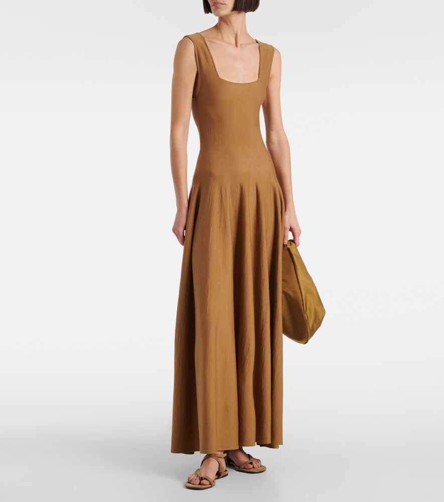 Khaite Aimee suede sandals in Brown - Flat Sandals