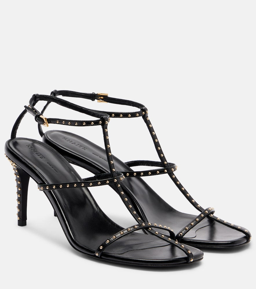 Black Khaite Cage 75 studded leather sandals - Heeled Sandals