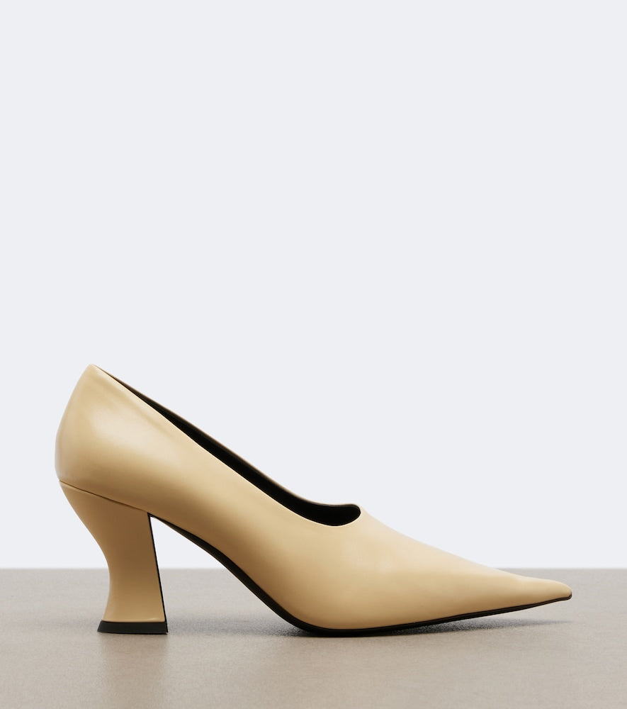 White Khaite Colleen leather pumps - Mid Heel Pumps