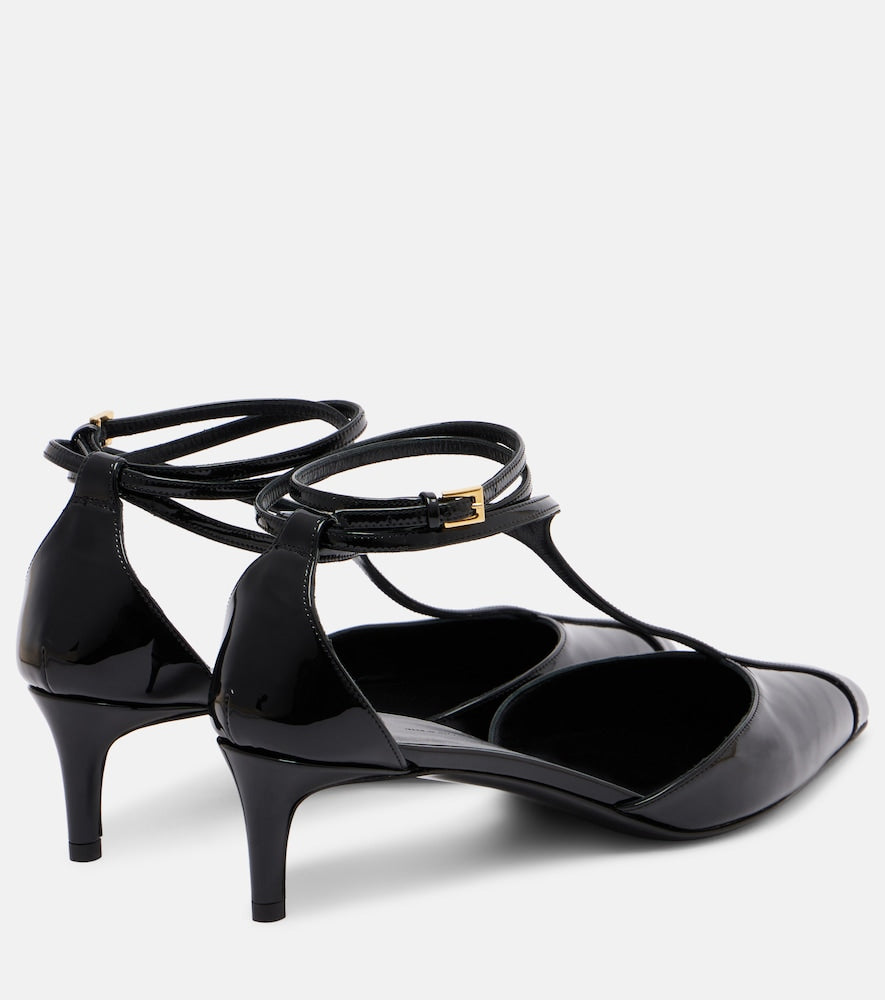 Khaite Mia patent leather pumps - Black Mid Heel Pumps