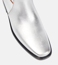 Khaite Wooster metallic leather riding boots