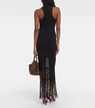 Khaite Zare fringed ribbed-knit maxi dress