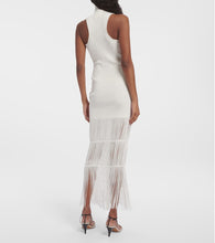 Khaite Zare fringed ribbed-knit maxi dress