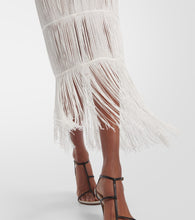 Khaite Zare fringed ribbed-knit maxi dress