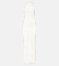 Khaite Zare fringed ribbed-knit maxi dress. Khaite Zare 流苏罗纹针织长裙