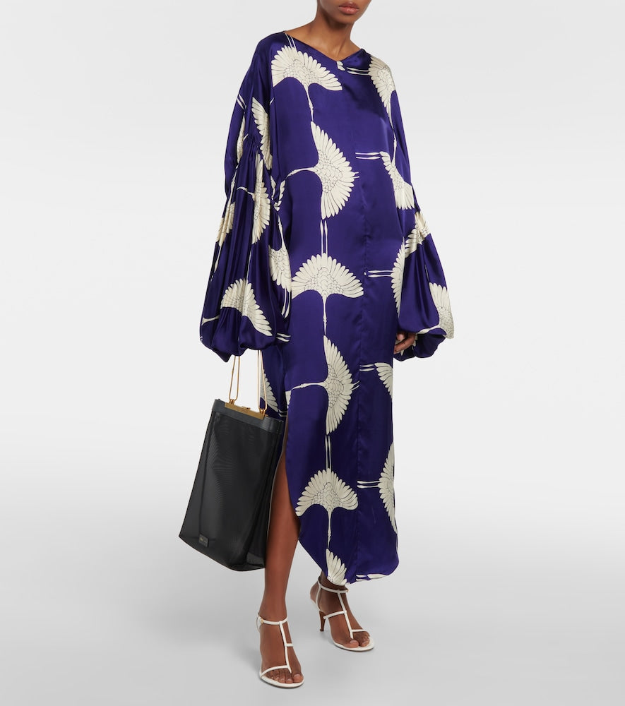Khaite Zelma printed maxi dress