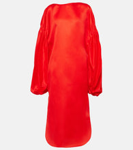 Khaite Zelma puff-sleeve silk gown. Khaite Zelma 泡泡袖真丝礼服
