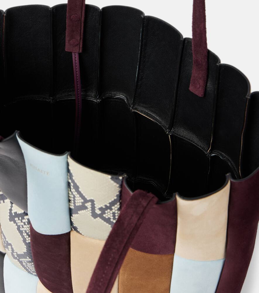 Khaite Zoe patchwork leather tote bag