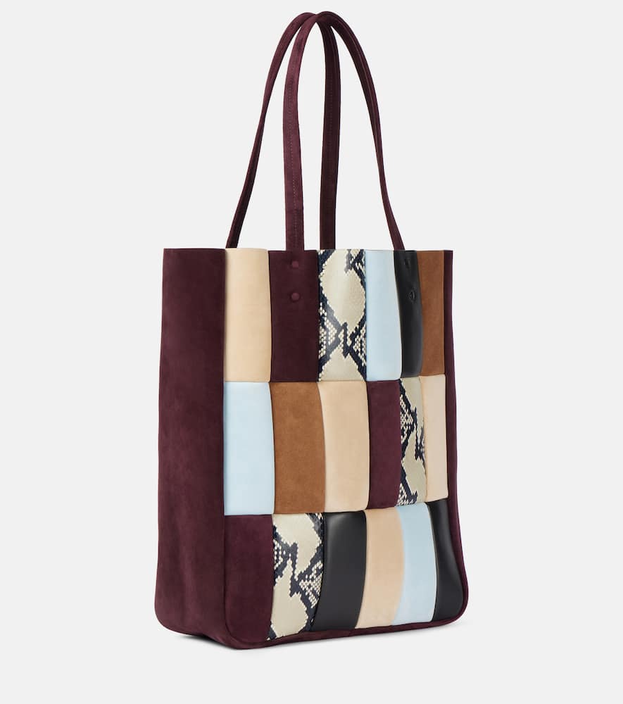 Khaite Zoe patchwork leather tote bag