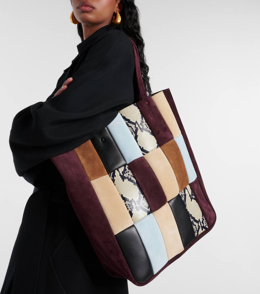 Khaite Zoe patchwork leather tote bag