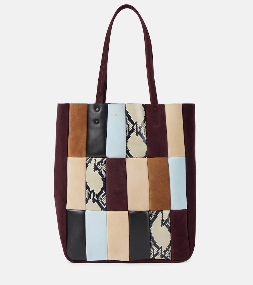 Khaite Zoe patchwork leather tote bag. Shop Khaite Tote Bags for women now.
