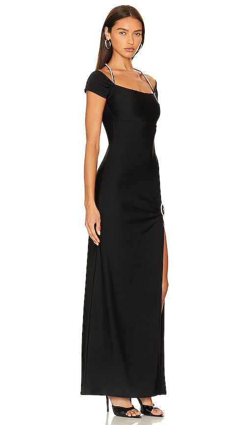 Khanums X Revolve Khine Gown in Black