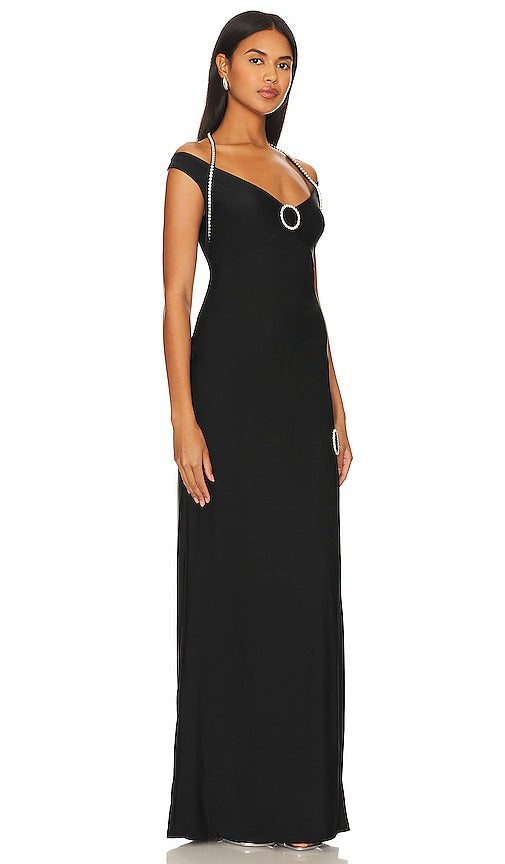 Khanums X Revolve Koder Gown in Black
