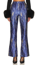 Kim Shui Jacquard Pant in Blue - Pantalon jacquard Kim Shui en bleu - Kim Shui 蓝色提花长裤 - Kim Shui Jacquard-Hose in Blau - Kim Shui 자카드 팬츠 - Pantaloni Kim Shui jacquard in blu