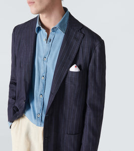 Kiton Cashmere, silk, and linen tuxedo jacket